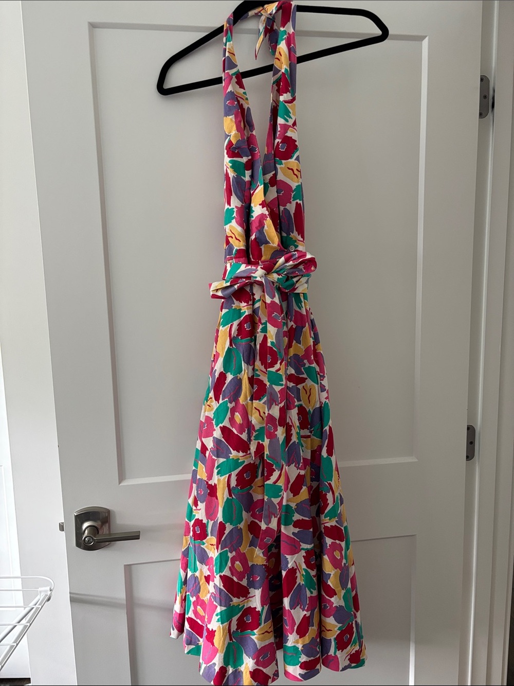 Vintage Laura Ashley Halter Dress - Size M (vintage size 14) - Picture 3 of 4